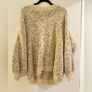 Adora Cheetah Print Sweater OS